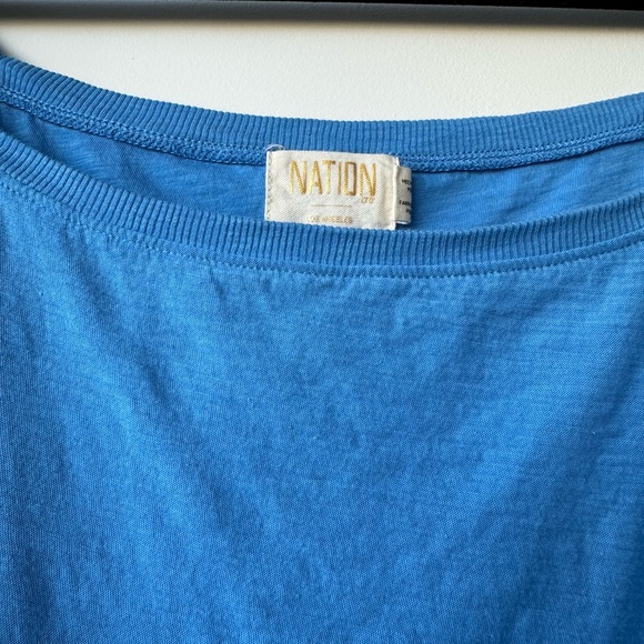 Nation T-shirt size medium blue - Picture 2 of 3
